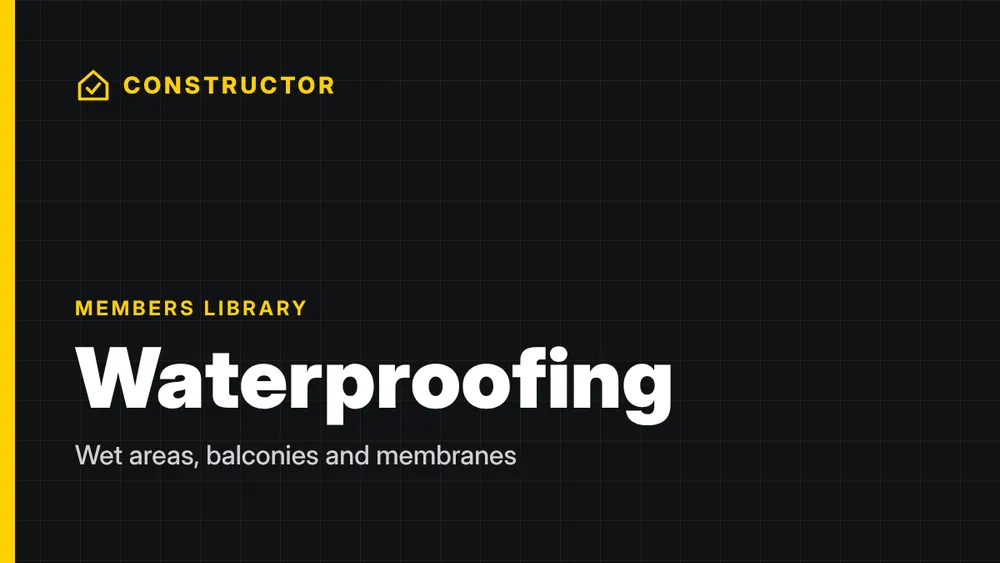 Waterproofing