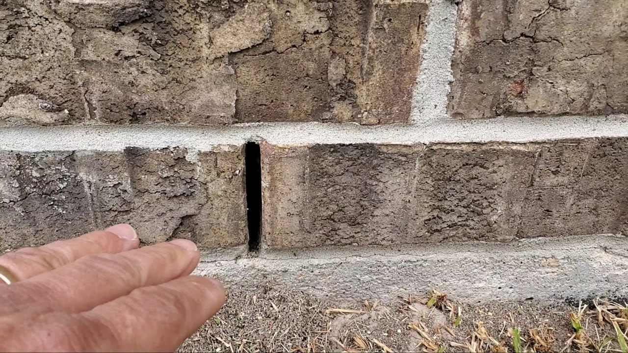 Weepholes - drainage for your cavity (that sounds nasty!)