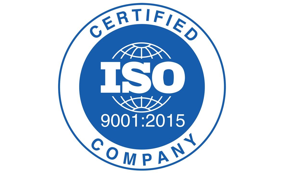 ISO9001 blue and round logo