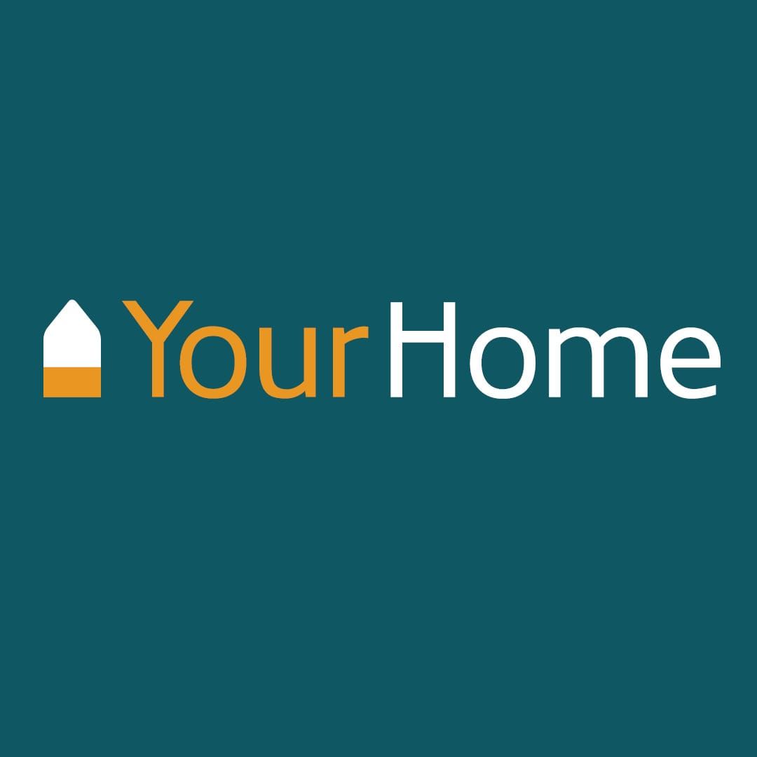 yourhome logo green yellow and white