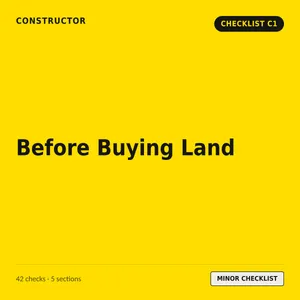 C1 - Before Buying Land Checklist cover
