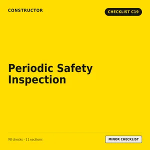 C19 - Periodic Safety Inspection Checklist cover