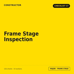 C7 - Frame Stage Inspection Checklist cover