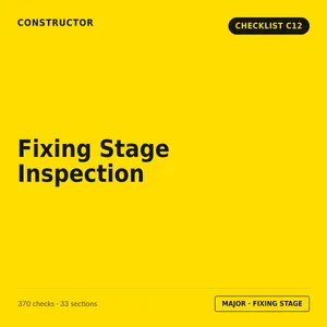 C12 - Fixing Stage Inspection Checklist cover