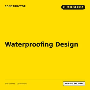 C13A - Waterproofing Design Checklist cover