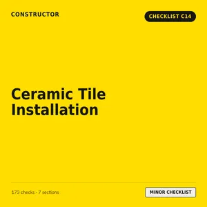 C14 - Ceramic Tile Design and Installation Checklist cover
