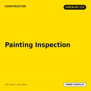 C15 - Painting Inspection Checklist cover