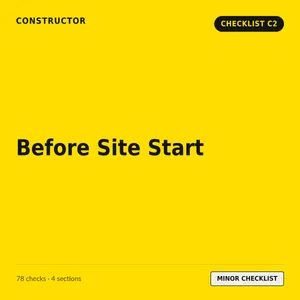 C2 - Before Site Start Checklist cover