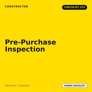 C21 - Pre-Purchase Inspection Checklist cover