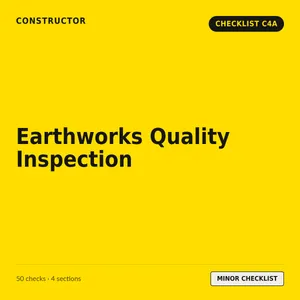 C4A - Earthworks Quality Inspection Checklist cover