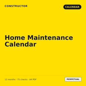 The Home Maintenance Calendar cover