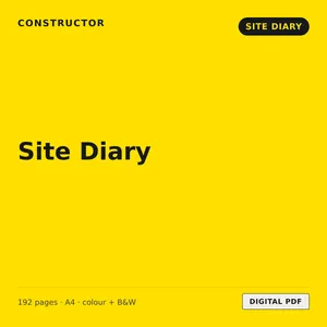 The Constructor Site Diary cover