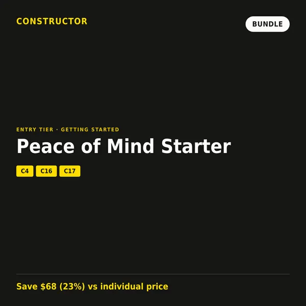 Peace of Mind Starter bundle