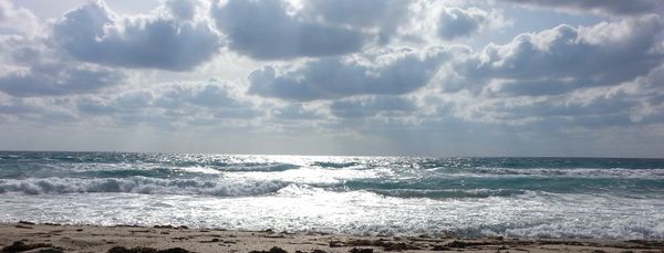 Sunlit ocean