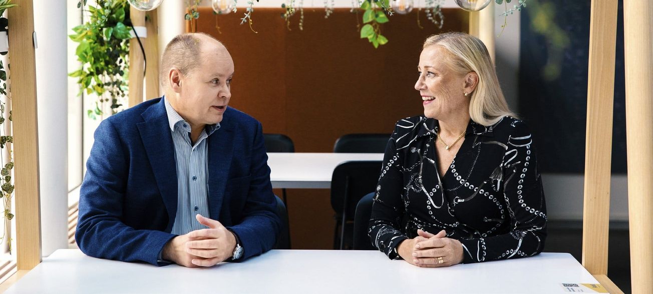 JUKOn toiminnanjohtaja Jouni Vattulainen ja puheenjohtaja Katarina Murto