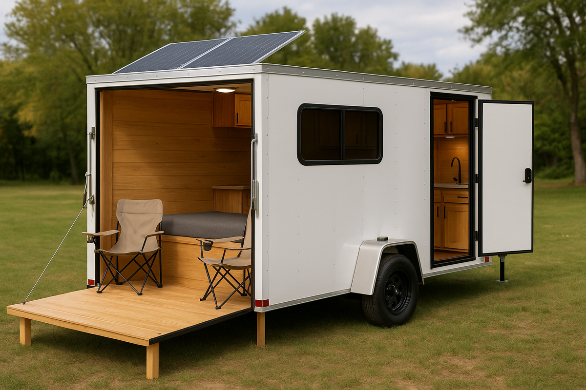 Cargo Trailer to Off Grid Camper Conversion