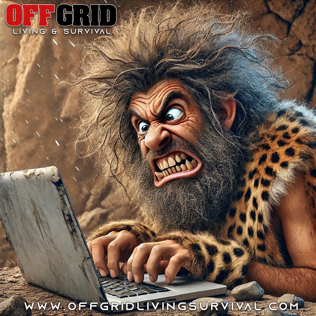 Off grid does NOT mean living like a caveman