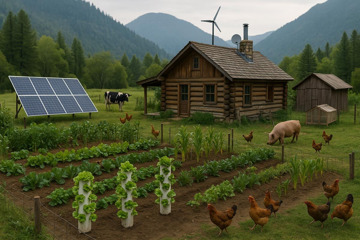 How much land do you really need to feed a family of four?