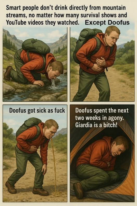 Survival Science Means Filtering Water In The Wild: Clear & Natural Doesn’t Mean "Safe"