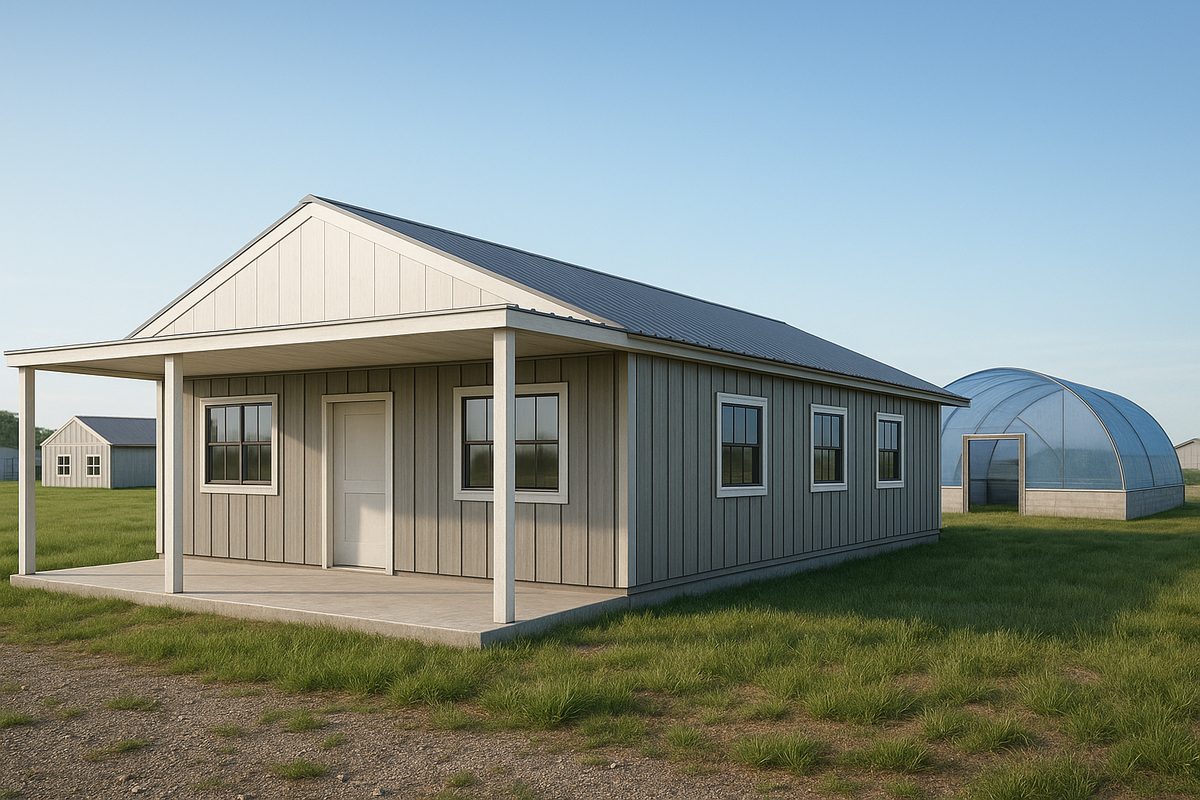 1280sqft 3BR 1BA Shipping Container Home for $25k