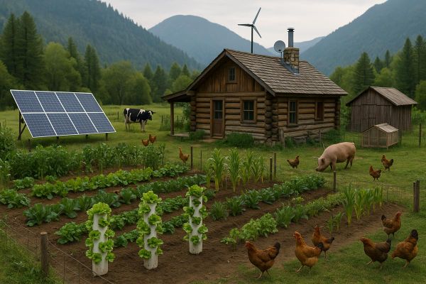 How much land do you really need to feed a family of four?