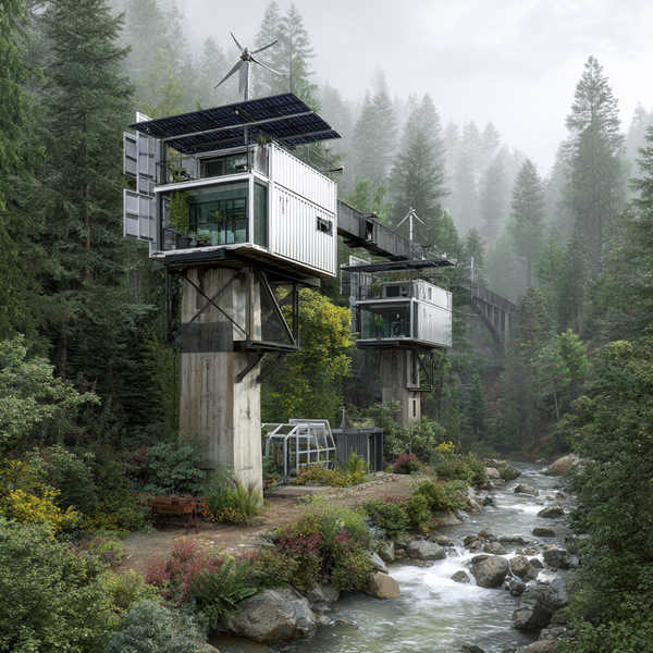 Amazing Off Grid Fortress In The Forest