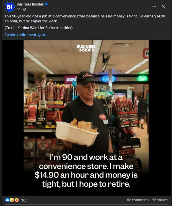 A 90-Year-Old Forced to Work Is Not a Feel-Good Story. It’s a National Disgrace.