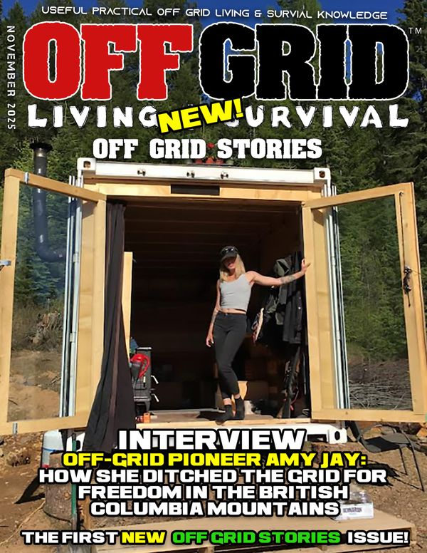 NEW ISSUE! Off-Grid Pioneer Amy Jay: How She Ditched the Grid for Freedom in the British  Columbia Mountains