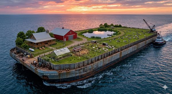 Crazy Idea: Turning a Barge Into the Ultimate Off-Grid Floating Homestead