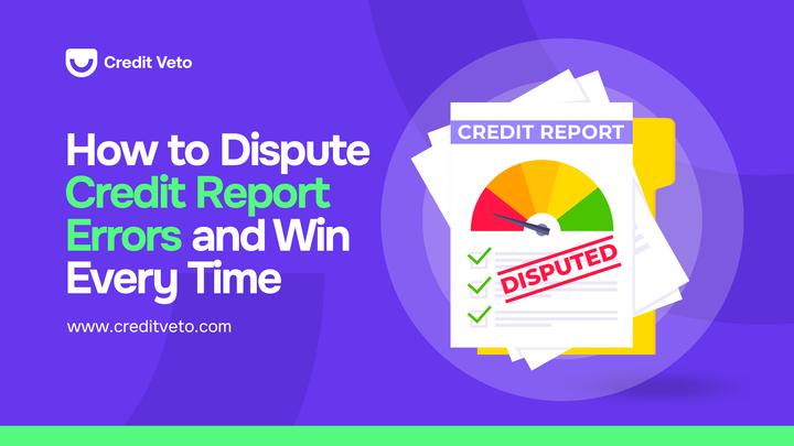 Image illustrating credit files with a credit report reflecting credit score chart and reading “DISPUTED”