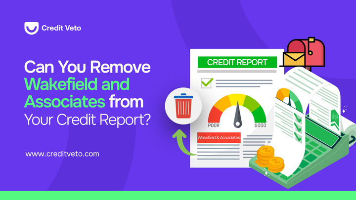 Digital illustration of credit report sheets and mail box with printing machine.
