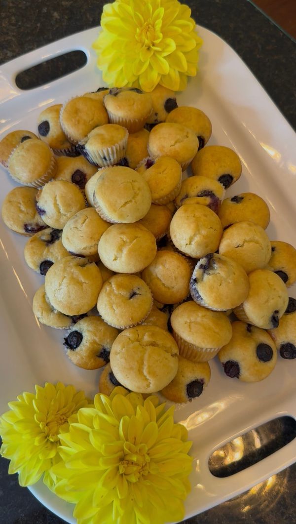 Back to School Mini Blueberry Muffins (Gluten & Dairy Free)