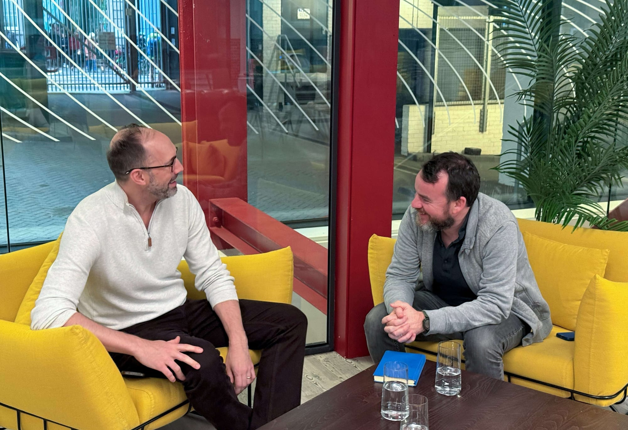 Mats Bryntse (left) & John Masterson (right) at AG Grid offices