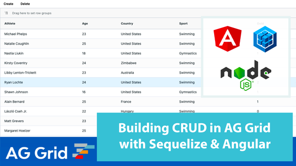 Building CRUD operations in AG Grid with Sequelize & Angular