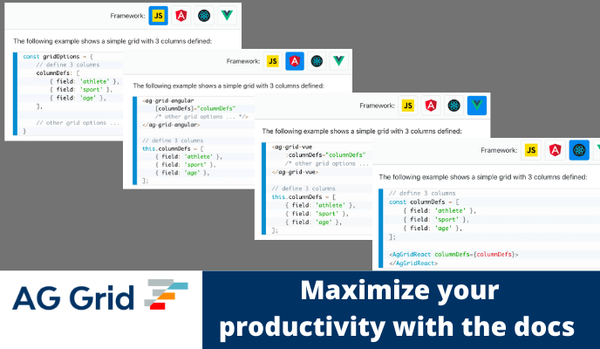 Maximise your productivity with AG Grid Documentation