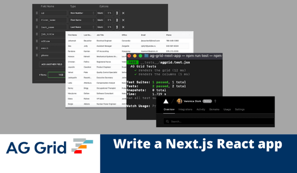 Using AG Grid with React and Next.js