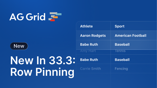 What's New in AG Grid 33.3