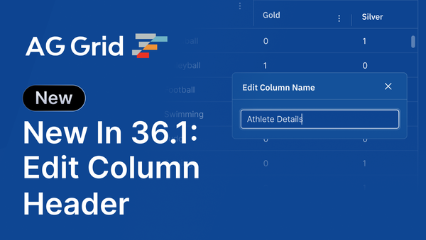 What's New in AG Grid 36.1