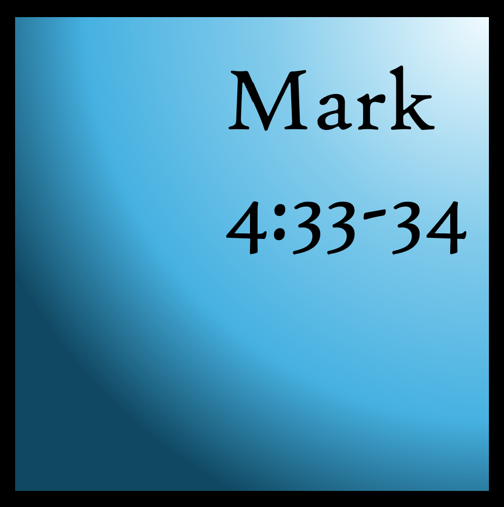 Favorites: Mark 4:33-34