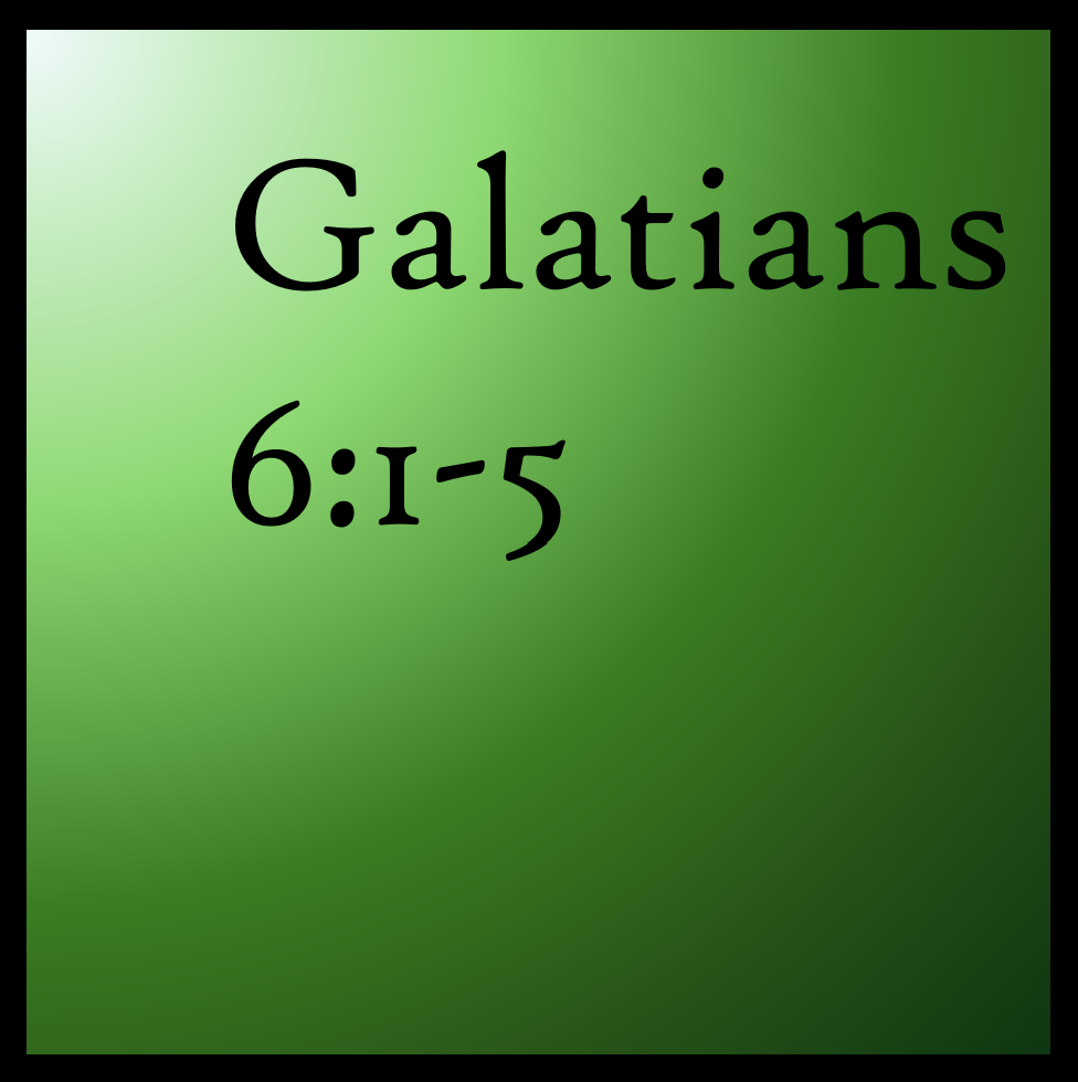 Who Are The Leaders: Galatians 6:1-5
