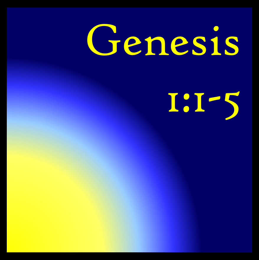 God: Genesis 1:1-5