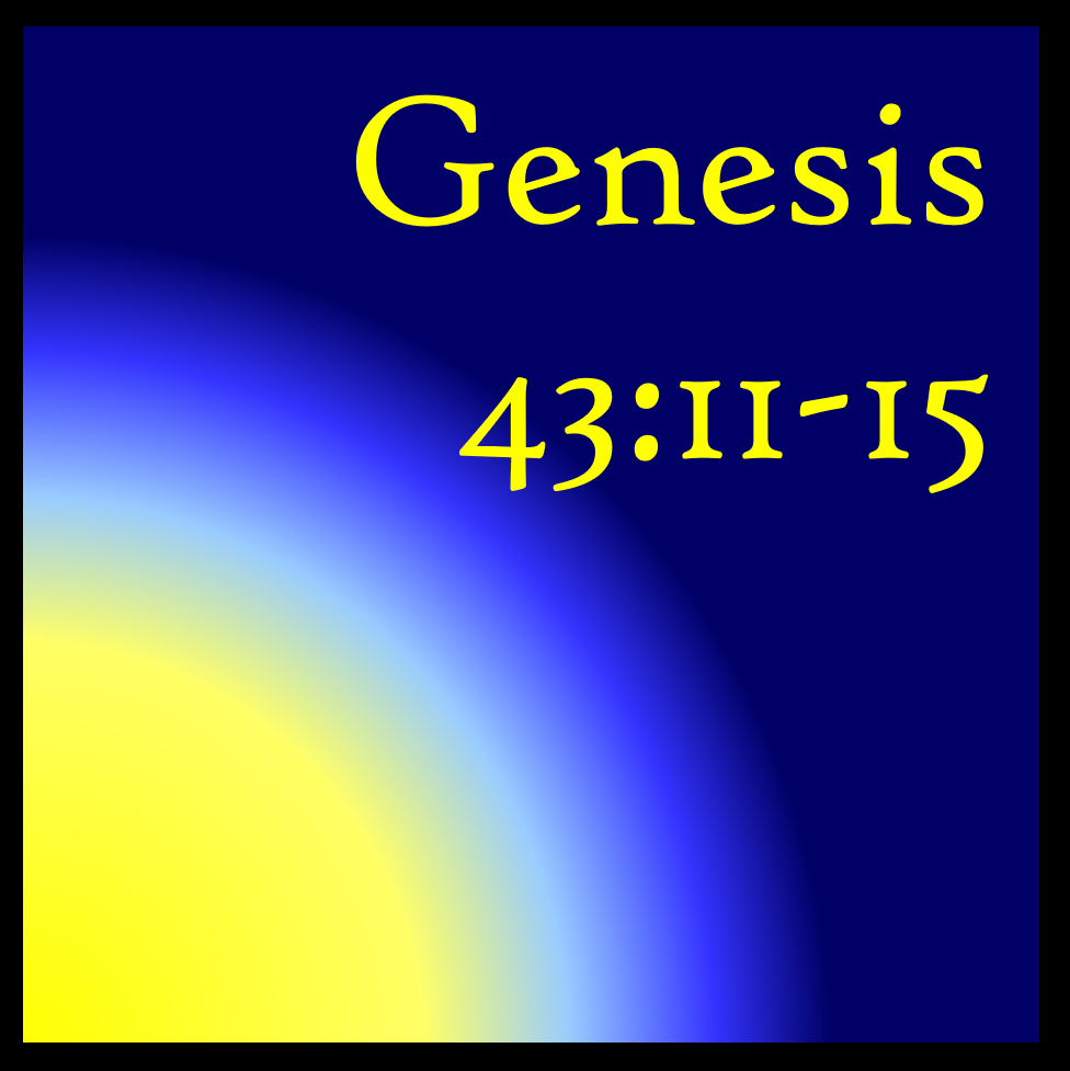 Figuring Out God's Lesson: Genesis 43:11-15