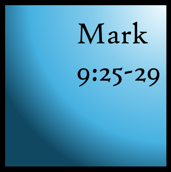 More Prayer, Please: Mark 9:25-29