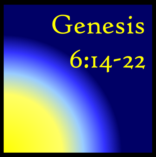 Preparations: Genesis 6:14-22