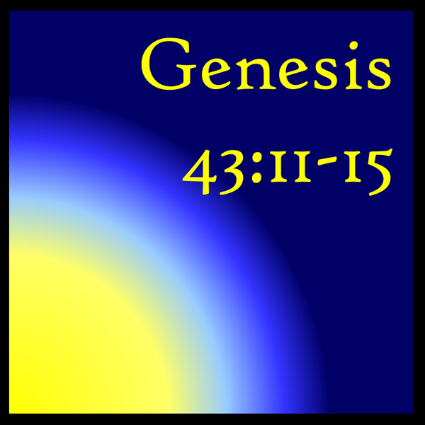 Figuring Out God's Lesson: Genesis 43:11-15