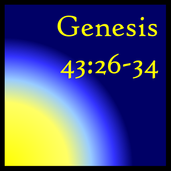 Joseph's Hope Realized: Genesis 43:26-34
