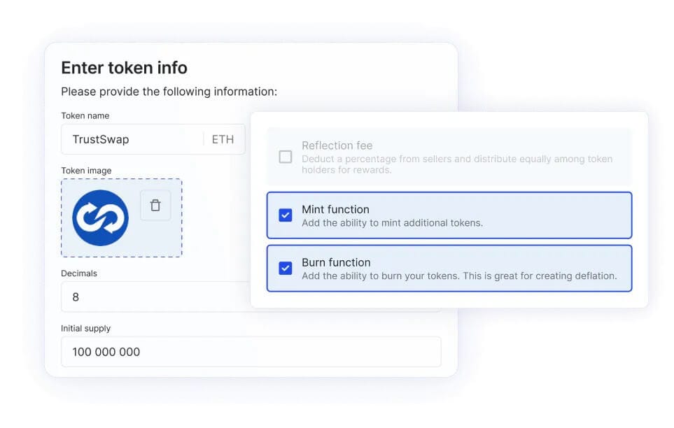 Mint and Burn Token Tool