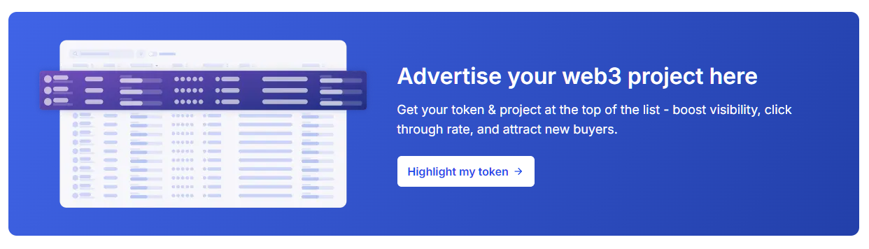 Advertise your crypto here