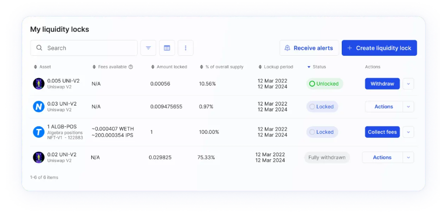 No-code solution for locking tokens on Kaia