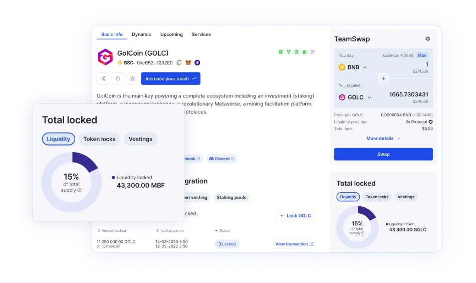 Create your custom liquidity lock on LUKSO here